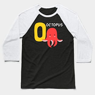 octopus funny alphabet Baseball T-Shirt